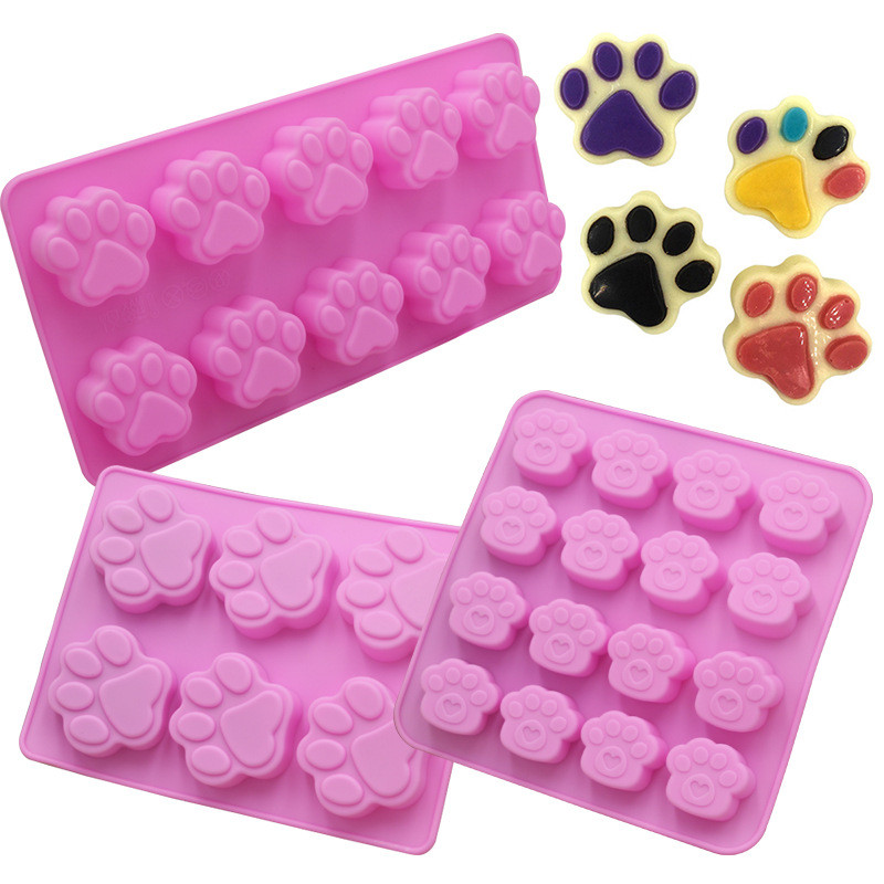 Soap Making Material - Cat Claw Shape Chocolate Silicone Mold
