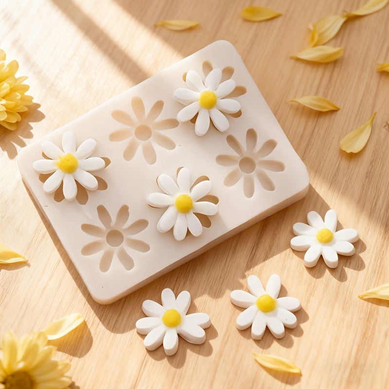 1pc 3D Daisy Sunflower Silicon - Soap Making Material review and price