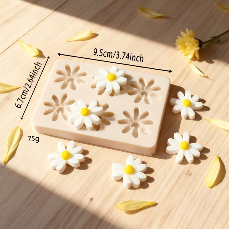 1pc 3D Daisy Sunflower Silicon - Soap Making Material review and price