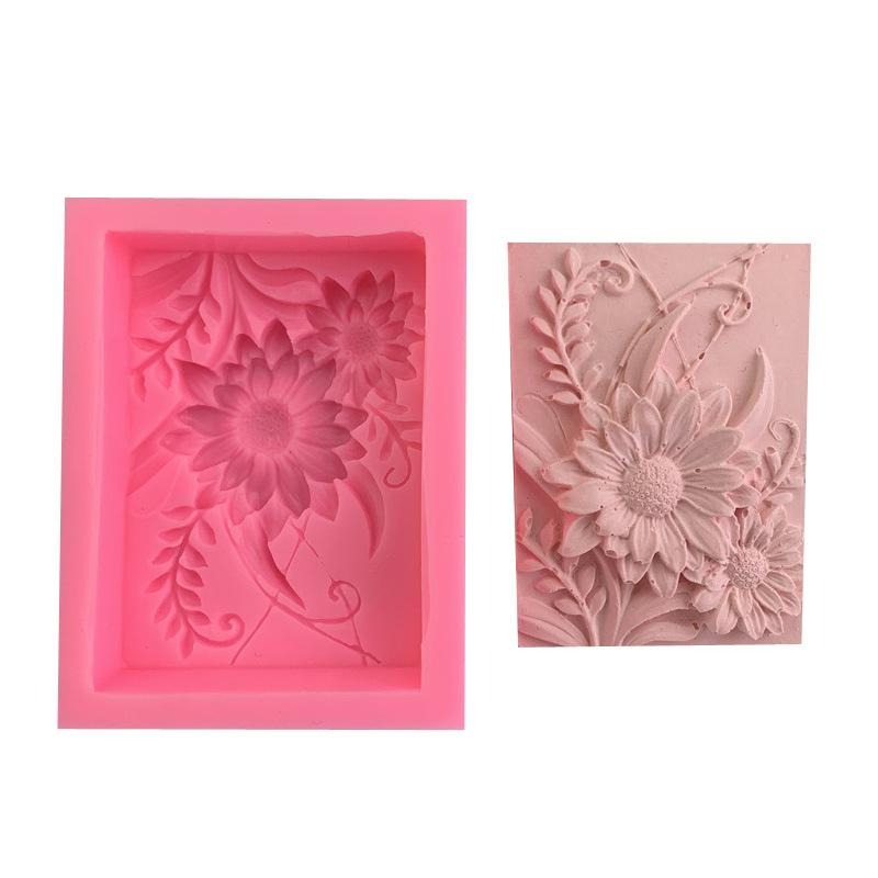 1pc 3D Square Rose Flower Sili - Soap Making Book For Beginners review and price