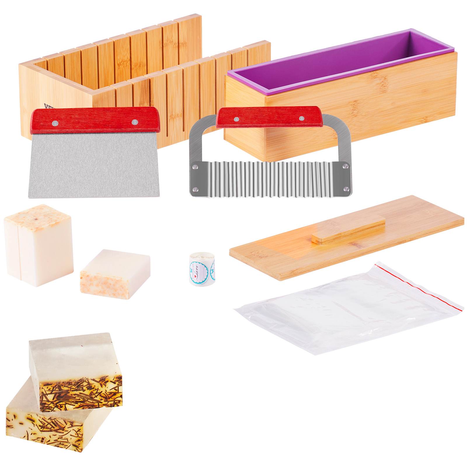 VEVOR Soap Making Kit Bamboo C - Soap Making Book For Beginners review and price