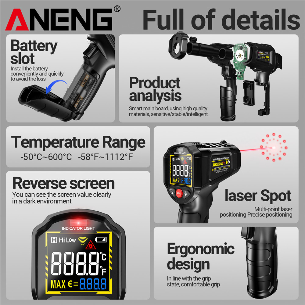 ANENG TH203 Smart Industrial I - Soap Making Thermometer review and price
