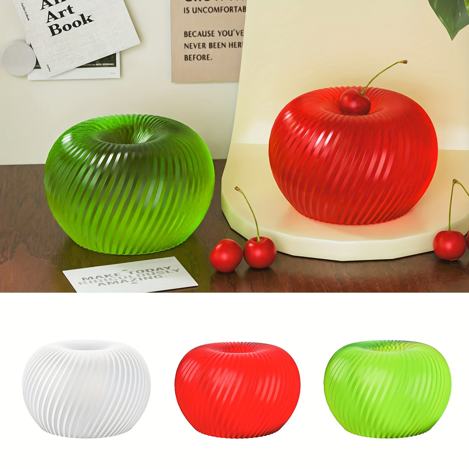 A trendy red apple silicone mo - Soap Making Material review and price