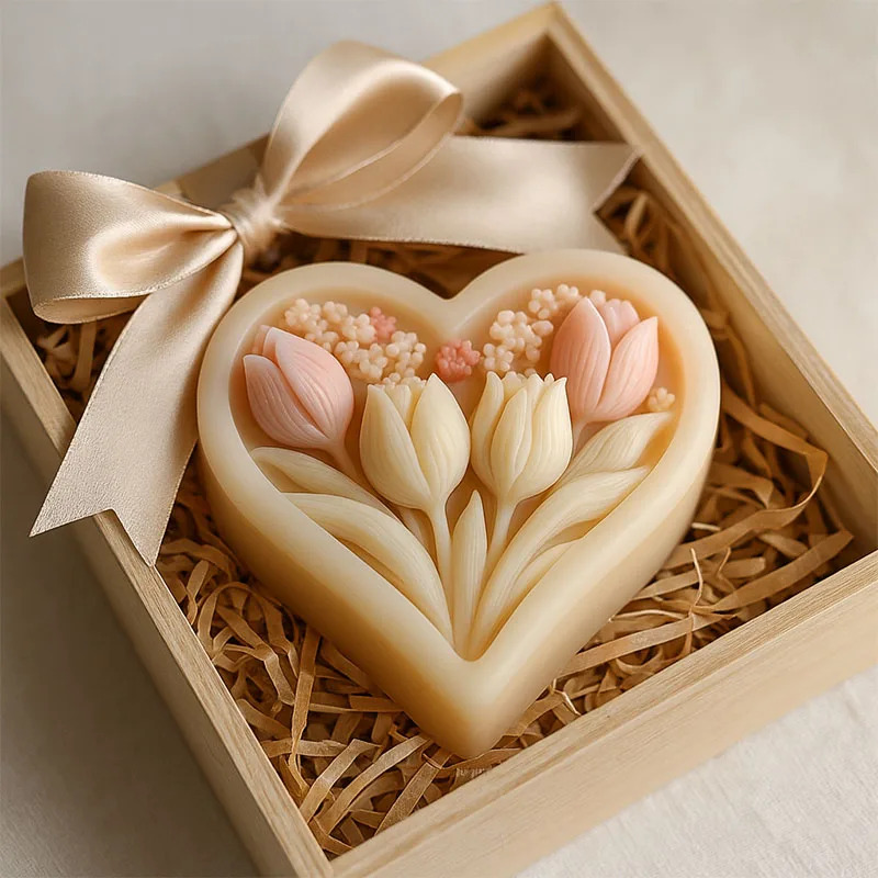 Silicone Mold for Heart-shaped - Soap Making Book For Beginners review and price