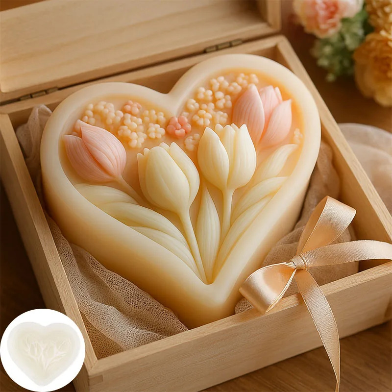 Silicone Mold for Heart-shaped - Soap Making Book For Beginners review and price